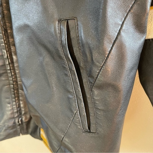 Vintage Leather Steelers Jacket NFL size XXL please check pictures for wear - Picture 14 of 16